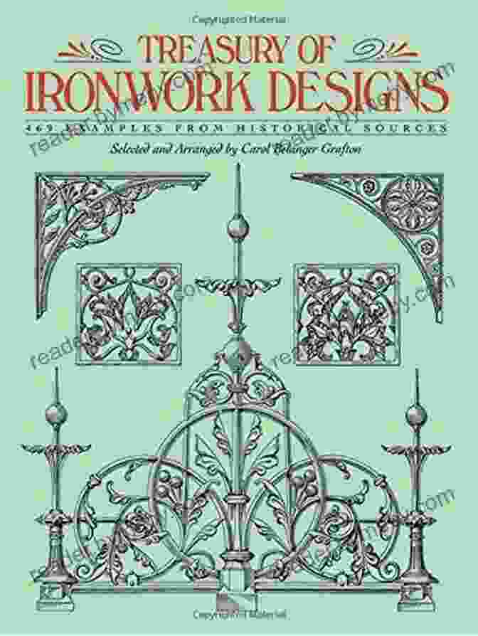 469 Examples From Historical Sources Book Cover Treasury Of Ironwork Designs: 469 Examples From Historical Sources (Dover Pictorial Archive)