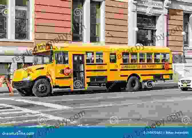 A Big Yellow School Bus Parked In Front Of A School Real World Big Yellow Bus Driver