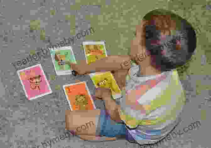 A Colorful Image Of A Young Child Playing With Flash Cards Flash Cards For Kindergarten