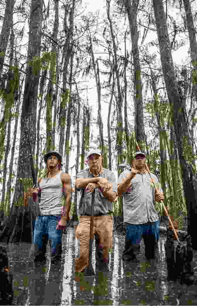 A Family Of Swamp People Sitting On The Porch Of Their Stilt House, Smiling And Waving At The Camera. Among The Swamp People: Life In Alabama S Mobile Tensaw River Delta