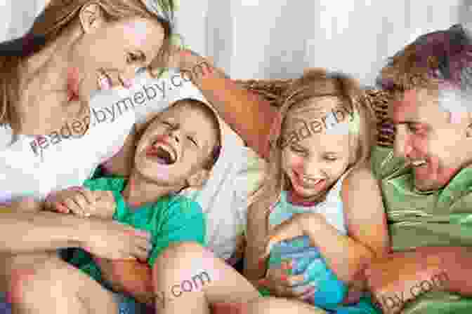 A Happy Family Laughing Together While Reading You Laugh You Lose Challenge 10 Year Old Edition: 300 Jokes For Kids That Are Funny Silly And Interactive Fun The Whole Family Will Love With Illustrations For Kids (You Laugh You Lose 5)