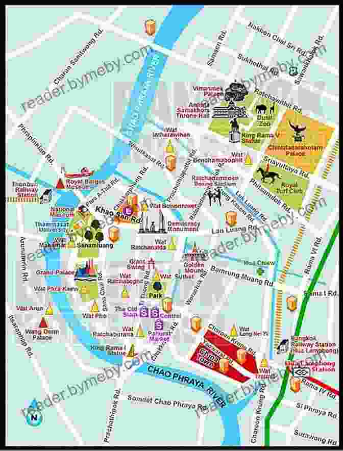 A Map Of Bangkok Highlighting Key Attractions And Landmarks Good Thai Girl: Bangkok Guide To Nice Thai Girls Not Hookers (Linda S Bangkok Thailand Travel Guide 1)