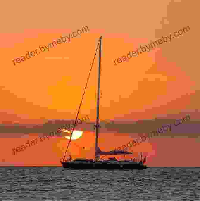 A Photograph Of A Modern Sailboat Sailing Through The Open Ocean, With The Sun Setting In The Distance, Symbolizing The Enduring Spirit Of Exploration That Continues To Drive Human Endeavors. Voyages Of The Pyramid Builders: The True Origins Of The Pyramids From Lost Egypt To Ancient America