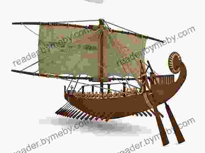 A Reconstruction Of An Ancient Egyptian Ship, With Its Distinctive Hull Shape, Towering Mast, And Intricate Rigging, Illustrating The Advanced Shipbuilding Techniques Of The Period. Voyages Of The Pyramid Builders: The True Origins Of The Pyramids From Lost Egypt To Ancient America