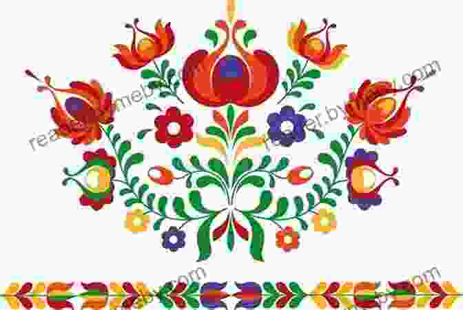 A Vibrant Folk Ornament Pattern From Eastern Europe, Featuring Intricate Geometric Motifs. Treasury Of Historic Folk Ornament In Full Color (Dover Pictorial Archive)