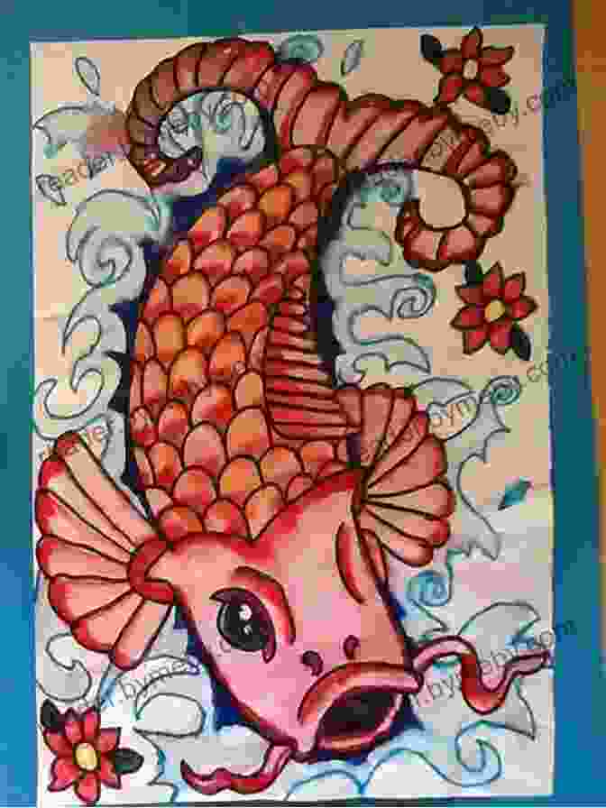 A Vibrant Koi Painting Symbolizing Strength And Perseverance The Gift Of Koi: Paintings And Reflections