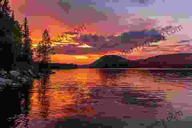 A Vibrant Sunset Over An Alaskan Lake Adventures In The Wild Of Alaska: A Memoir In The Last Frontier Of Alaska