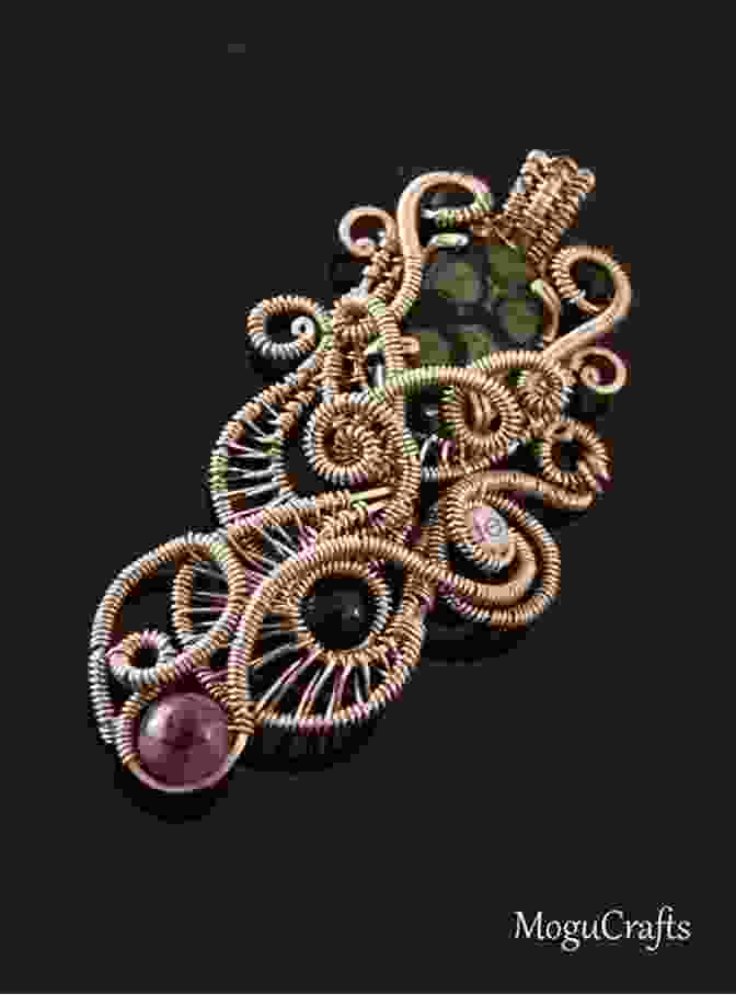 Close Up Of Intricate Wire Wrapping And Bead Embroidery Woven Wire Jewelry: Contemporary Designs And Creative Techniques (Beadwork How To)