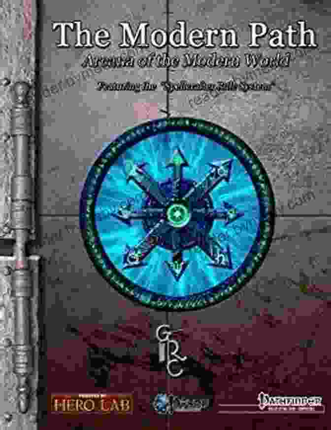 Cover Of The Modern Path Arcana Of The Modern World Book Featuring An Intricate Labyrinth With A Mysterious Figure Standing At Its Center. The Modern Path Arcana Of The Modern World