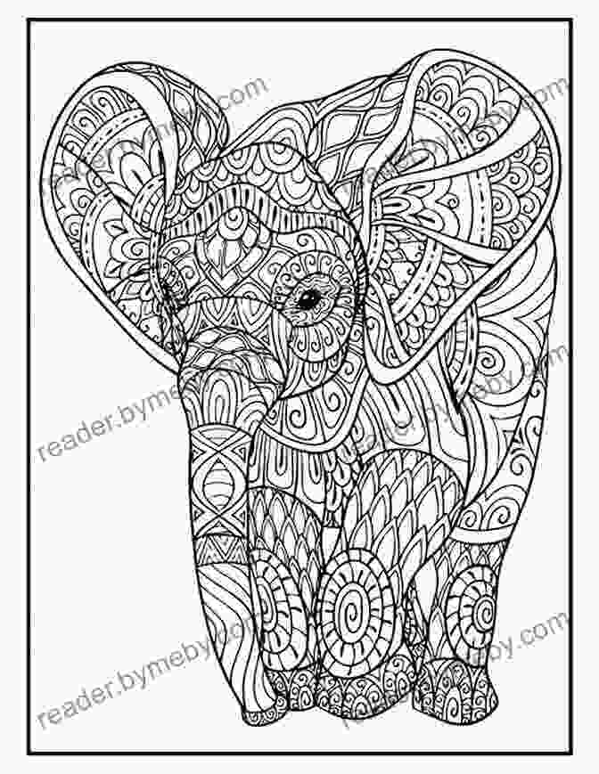 Creative Coloring Process Elephant Mandala Designs: Relaxing Coloring For Adults (Elephant Mandala And Art Series)