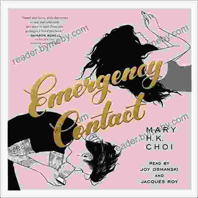 Emergency Contact Book Cover By Mary Choi, Featuring Two Young People Embracing In A Warm Hug, Surrounded By A Vibrant Background Of Colors And Shapes Emergency Contact Mary H K Choi