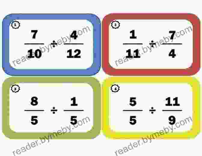 Fraction Division Flash Card Visual Fraction Flash Cards: 1st And 2nd Grade