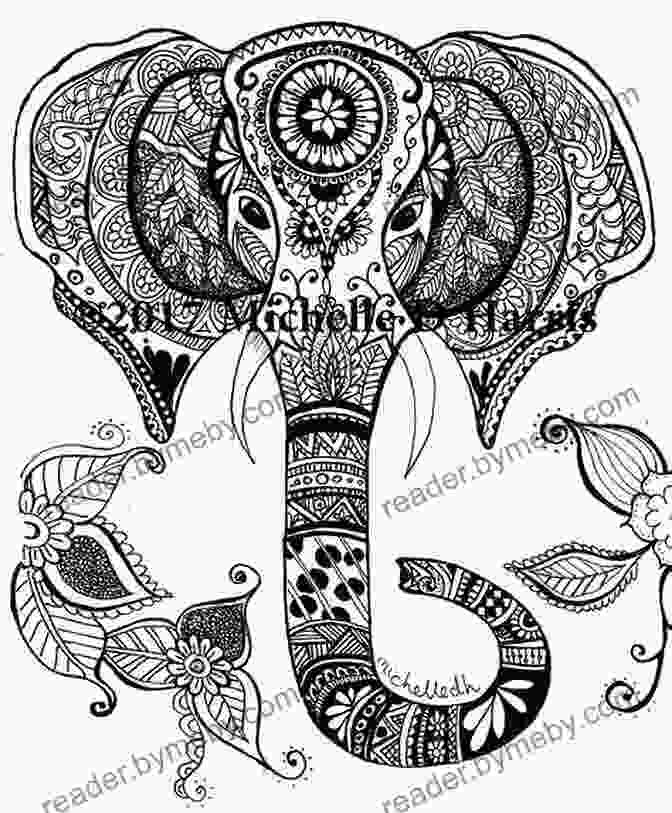 Intricate Elephant Mandala Design Elephant Mandala Designs: Relaxing Coloring For Adults (Elephant Mandala And Art Series)