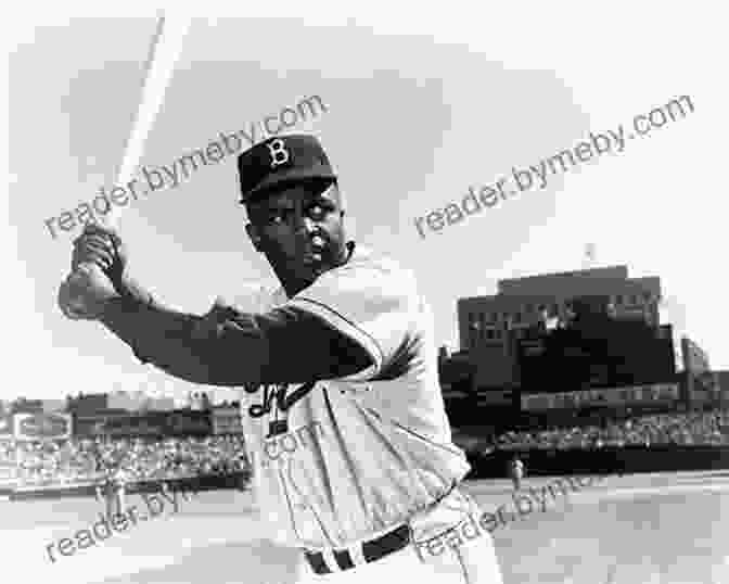 Jackie Robinson Batting For The Brooklyn Dodgers. Black History Leaders: Athletes: LeBron James Jackie Robinson Russell Wilson And Tiger Woods