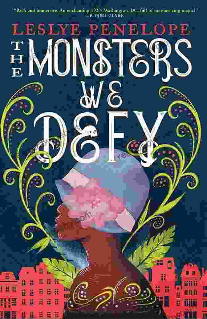 The Monsters We Defy Book Cover, Featuring A Woman Confronting A Shadowy Monster The Monsters We Defy