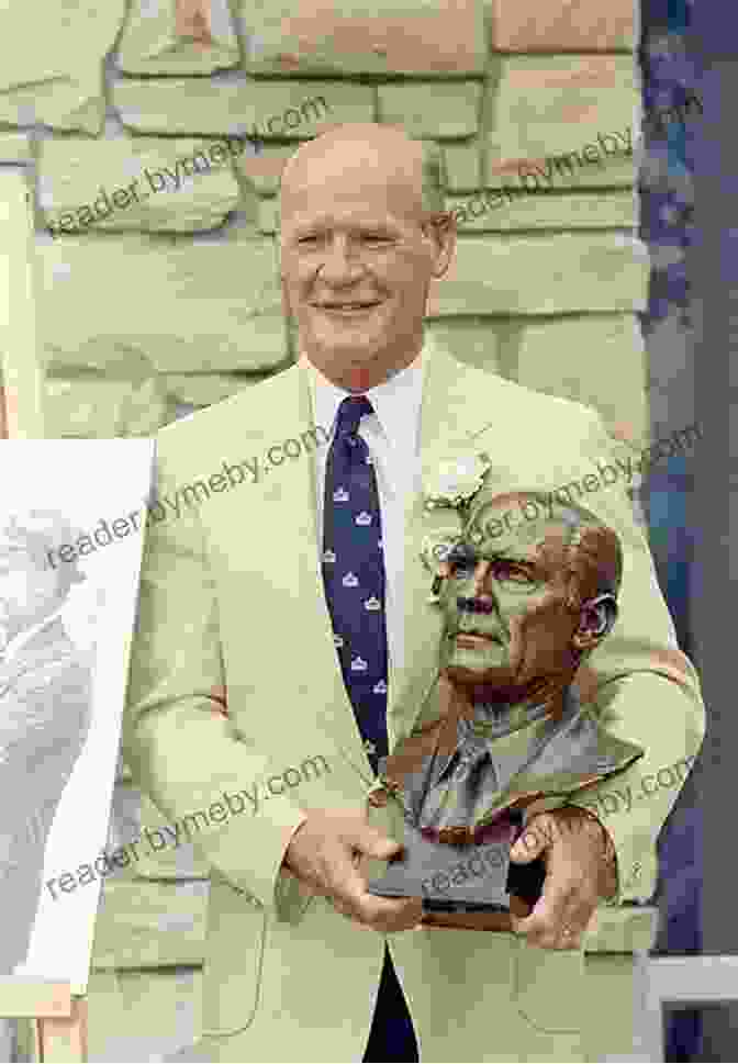 Tom Landry Receiving An Award For His Contributions To Football Tom Landry: Football Hero Steve Brezenoff