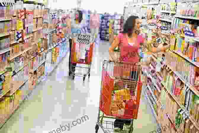 Two Shopping Carts Colliding In A Supermarket Aisle Shopping Cart Operations Manual For Women: Lessons In Proper Shopping Cart Etiquette For Women