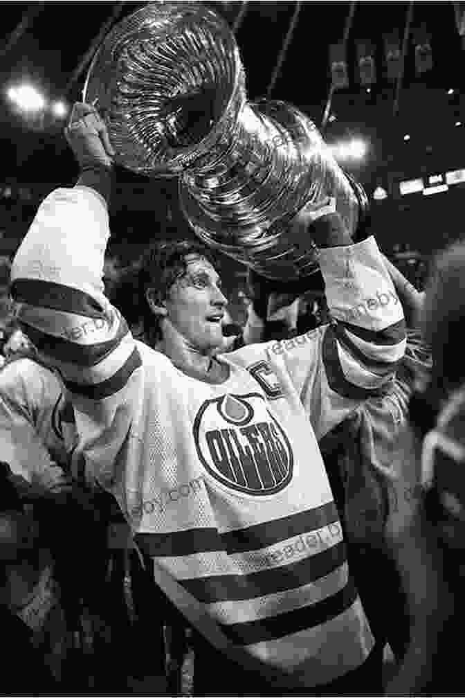 Wayne Gretzky Hoisting The Stanley Cup With The Edmonton Oilers, A Testament To His Leadership And Championship Pedigree. Unbreakable: 50 Goals In 39 Games: Wayne Gretzky And The Story Of Hockey S Greatest Record