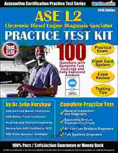 ASE L2 Practice Test Kit Automotive Certification Practice Test Series: 100 Questions with Fully Explained Answers Flash Card Study System Test Review